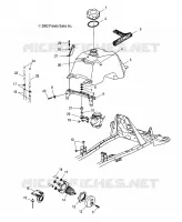 FUEL TANK AND CARBURETOR MOUNTING
