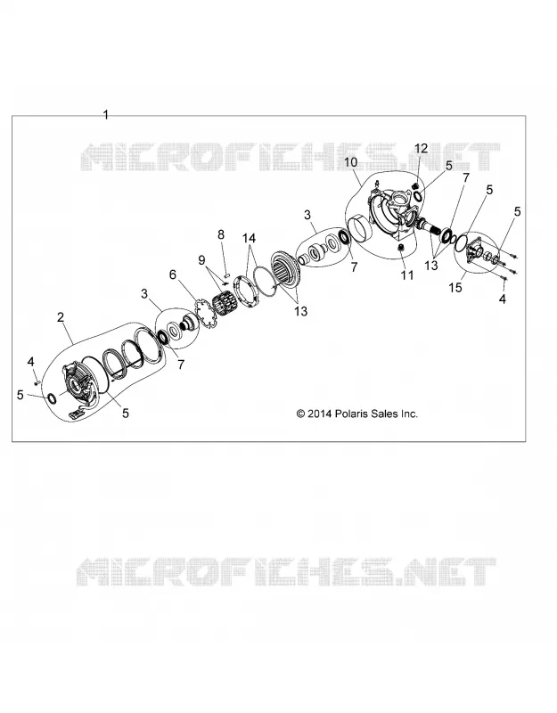 DRIVE TRAIN, FRONT GEARCASE INTERNALS