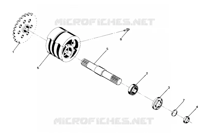 FRONT TIGHTENER ASSEMBLY P/N 1380024 250 4X4 / W928127 (4922872287B002)