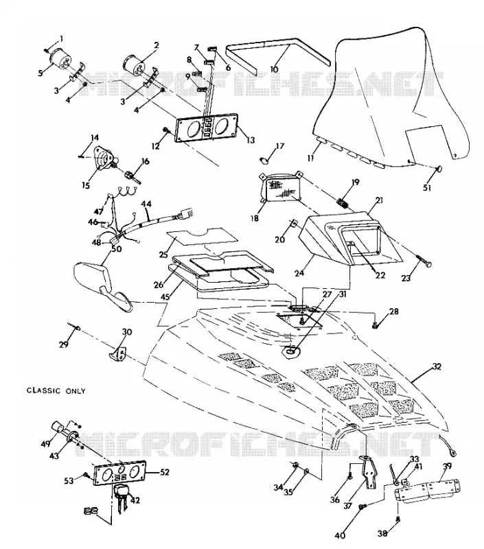 HOOD ASSEMBLY 500 AND 500 CLASSIC (4921252125011A)