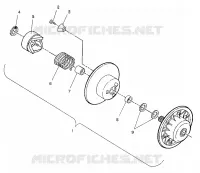 DRIVEN CLUTCH ASSEMBLY SPORT / 0930443 (4922942294022A)