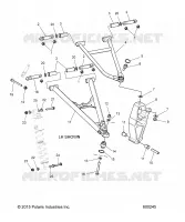SUSPENSION, CONTROL ARMS, SPINDLE AND SHOCK MNTG