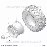 WHEELS, REAR TIRE