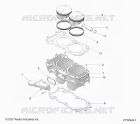 CYLINDER AND PISTON