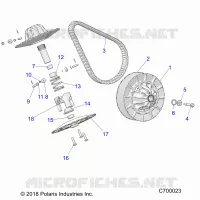 DRIVE TRAIN, SECONDARY CLUTCH