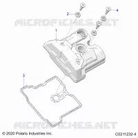 ENGINE, VALVE COVER