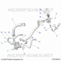 ENGINE, WATERPUMP AND BYPASS