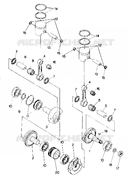 PISTON AND CRANKSHAFT SUPERTRAK (4919291929027A)