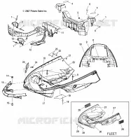 NOSEPAN ASM. AND FRONT BUMPER