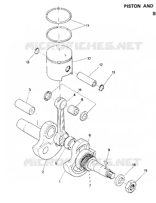 PISTON AND CRANKSHAFT STAR AND STARTRAK (4916811681036A)