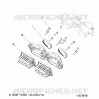 ENGINE, REED VALVE AND THROTTLE BODY ADAPTOR