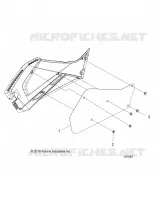 BODY, RIGHT HAND SIDE PANEL HEAT SHIELD AND HARDWARE 1 UP