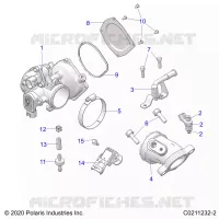 ENGINE, THROTTLE BODY AND FUEL RAIL