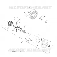 DRIVE TRAIN, SECONDARY CLUTCH