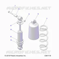 SUSPENSION, FRONT SHOCK TRACK (7043995)