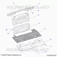 REAR BODYWORK CLOSEOFF, CENTER PANELS
