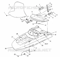 HOOD ASSEMBLY 500 CARB 0952764 (4929192919A010)