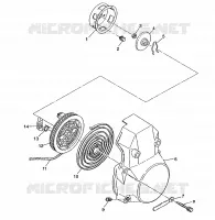 RECOIL STARTER 500 INDY 0982764(A)(B) AND EUROPEAN 500 INDY E982764A (4942104210D001)
