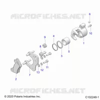 BRAKES, REAR CALIPER