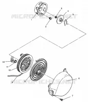RECOIL STARTER ASSEMBLY RXL 0940768 AND RXL TOURING 0940869 (4925062506047A)