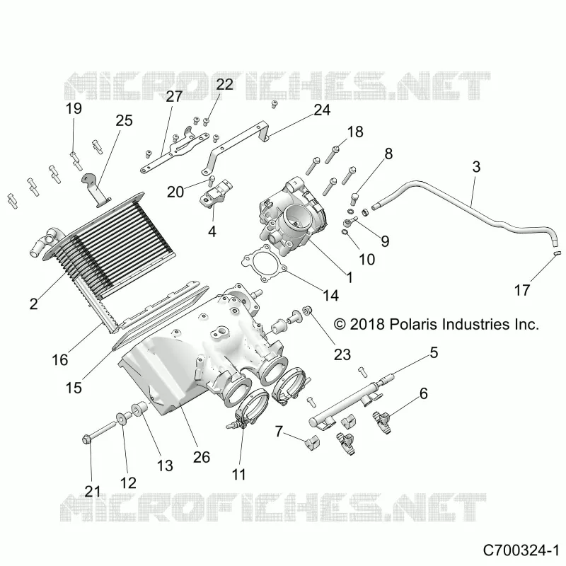 ENGINE, AIR INTAKE MANIFOLD