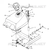 FUEL TANK ASSEMBLY MAGNUM 2X4 W957544 (4926852685A012)