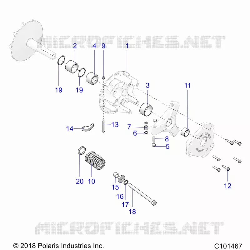 DRIVE TRAIN, PRIMARY CLUTCH