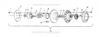 DRIVEN CLUTCH XLT RMK 0960956, XLT SKS 0960556 AND EUROPEAN XLT SKS E960556 (4931813181C004)