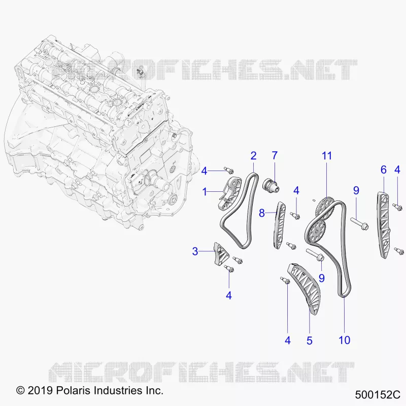 ENGINE, TIMING CHAIN AND RELATED