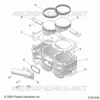 CYLINDER AND PISTON