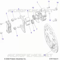 BRAKES, REAR CALIPER