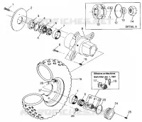 FRONT WHEEL  SCRAMBLER 500 W97BC50A (4943074307B006)