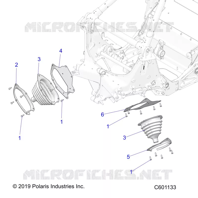 CHASSIS, TIE ROD BOOT ASM.