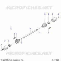 DRIVE TRAIN, DRIVE SHAFT, FRONT