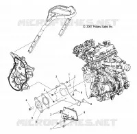 ENGINE, MOUNTING, RH AND FRONT