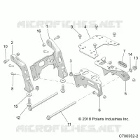 CHASSIS, MOUNTING, FRONT GEARCASE