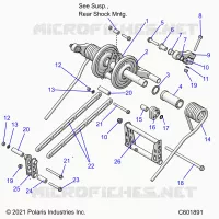 SUSPENSION, REAR TORQUE ARM