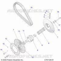 DRIVE TRAIN, SECONDARY CLUTCH/BELT