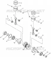 PISTON   CRANKSHAFT LITE 0973433 AND LITE DELUXE 0973431 (4938273827C005)
