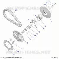 DRIVE TRAIN, SECONDARY CLUTCH