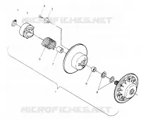 DRIVEN CLUTCH ASSEMBLY LITE GT 0953133 AND  EUROPEAN LITE GT E953133 (4928922892B012)