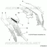 REAR BODYWORK FENDERS AND BEZELS- Z23N4E99A/99B (C700248-8)