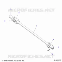 DRIVE TRAIN, FRONT PROP SHAFT