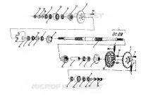 MIDDLE DRIVE ASSEMBLY ASSEMBLY  6X6 UPDATED 2-91 (4919811981027A)