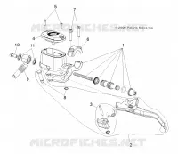 FRONT BRAKE BRAKE LEVER AND MASTER CYLINDER