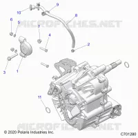 DRIVE TRAIN, MAIN GEARCASE MOUNTING