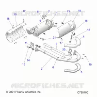 ENGINE, EXHAUST SYSTEM