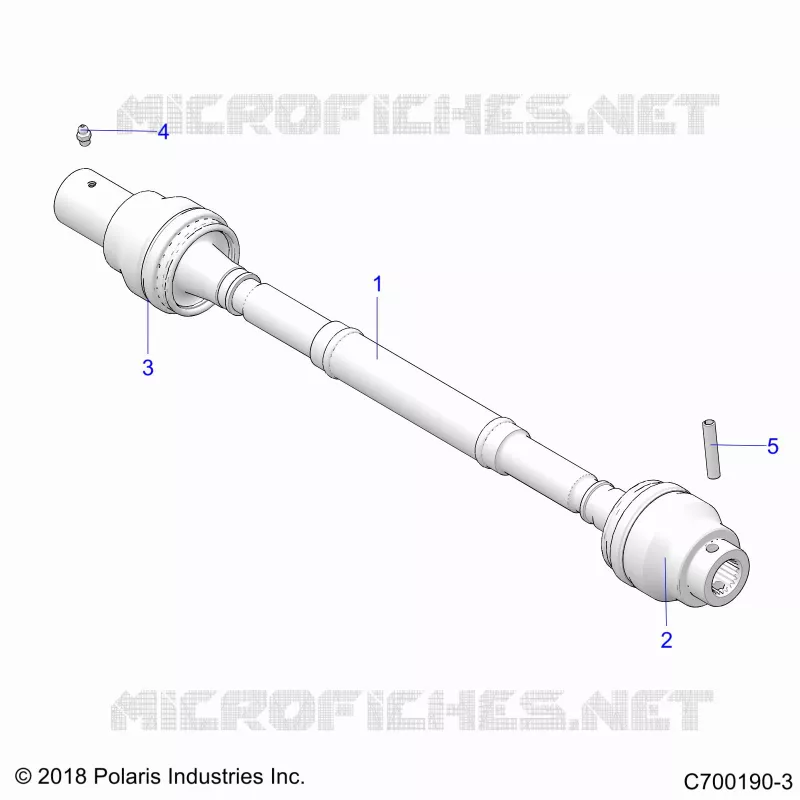 DRIVE TRAIN, FRONT PROP SHAFT