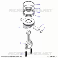ENGINE, PISTON & ROD