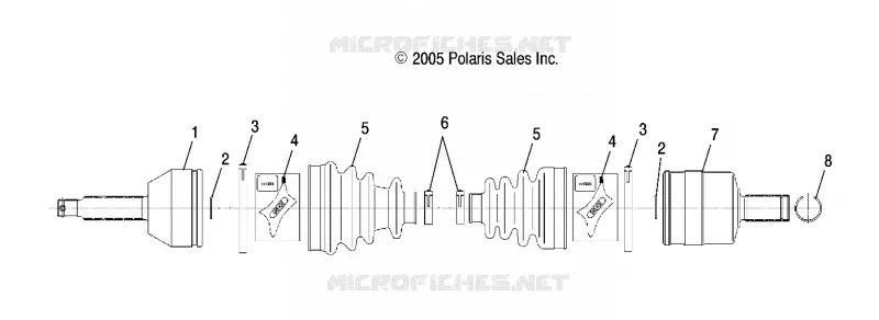 DRIVE REAR SHAFT LH, RH